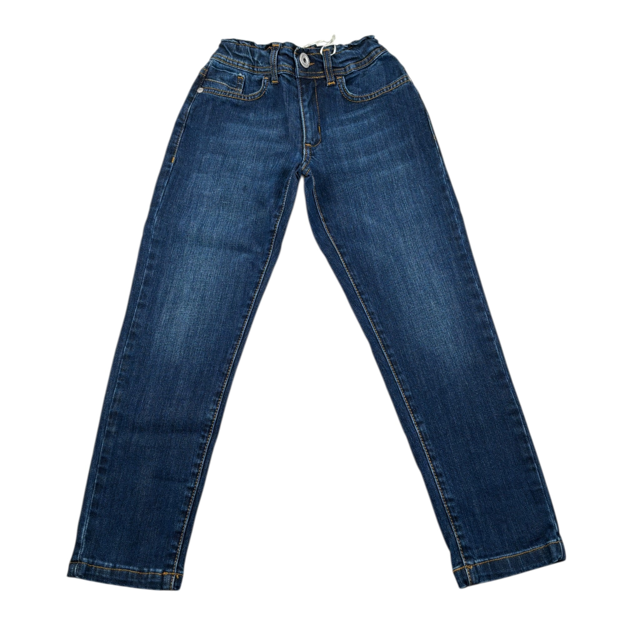 Siviglia Jeans tinta unita con Con 5 Tasche Blu per Bambino SVJPT00532 BLU SIVIGLIA 