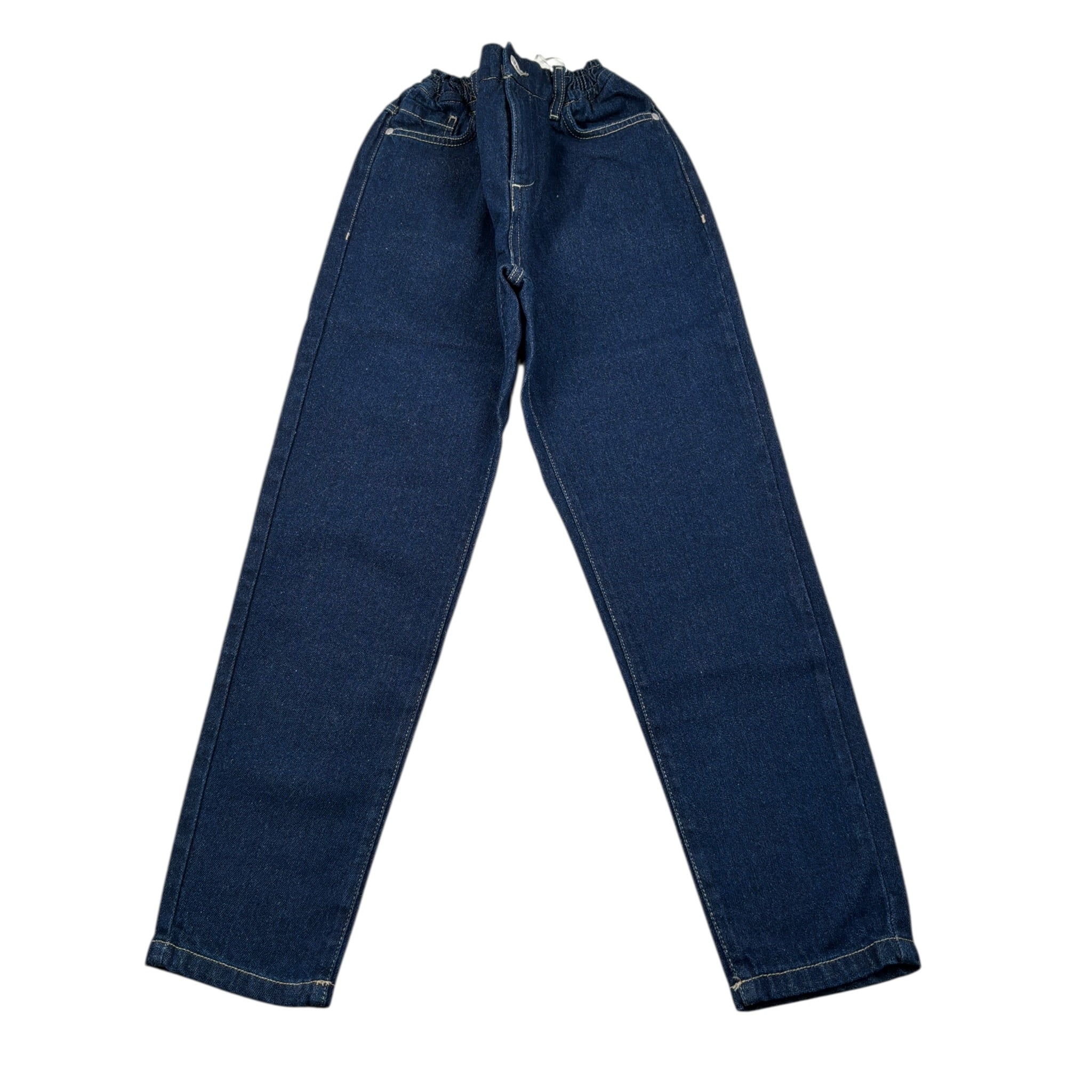 Siviglia Jeans tinta unita con Elastico In Vita Blu per Bambino SVJPT00534 BLU SIVIGLIA 