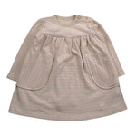 Snug Abito tinta unita con Fantasia A Righe Beige per Bambina 930AP5W094G23J BEIGE SNUG 