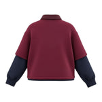 So Twee By Miss Grant Felpa Bicolore con Stampa Rosso/Blu per Bambina ST0125 ROSSO/BLU SO TWEE BY MISS GRANT 