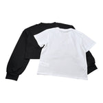So Twee By Miss Grant Set 2Pz Felpa-T-Shirt Bicolore Bianco/Nero per Bambina ST0138 BIANCO/NERO SO TWEE BY MISS GRANT 