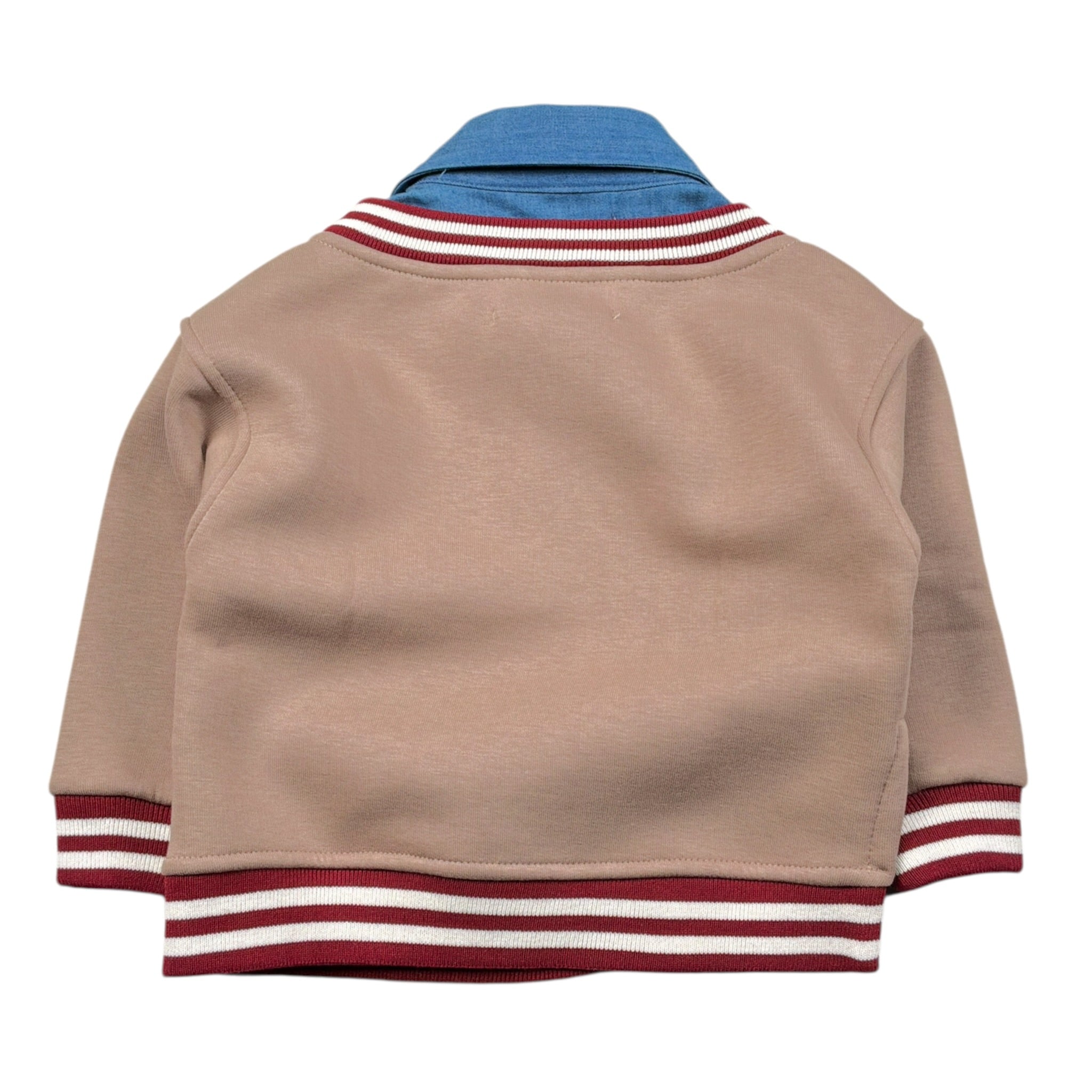So Twee By Miss Grant Maglia tinta unita con Finta Camicia Beige per Neonata ST0147BN BEIGE SO TWEE BY MISS GRANT 