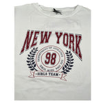 So Twee By Miss Grant T-Shirt Girocollo tinta unita con Stampa Bianco per Bambino ST0190 BIANCO SO TWEE BY MISS GRANT 
