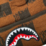 Sprayground Cappello tinta unita con Fantasia Marrone per Bambino SP15010BROWN MARRONE SPRAYGROUND 