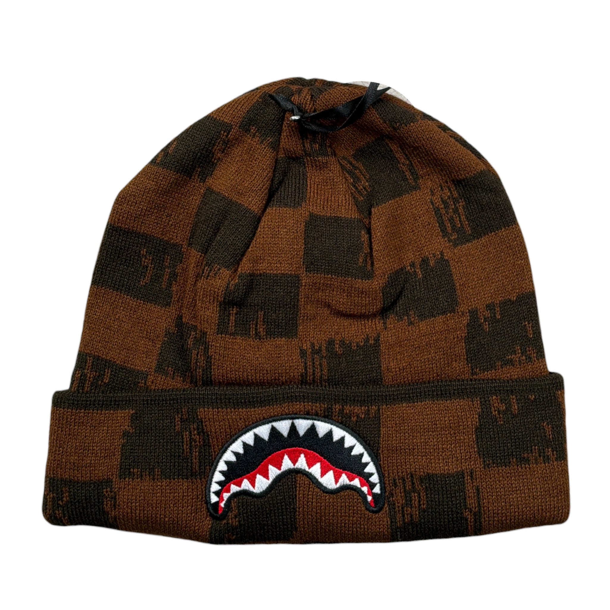 Sprayground Cappello tinta unita con Fantasia Marrone per Bambino SP15010BROWN MARRONE SPRAYGROUND 
