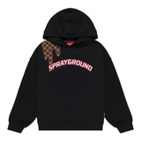 Sprayground Felpa tinta unita con Cappuccio E Stampa Nero per Bambino SPY1265G NERO SPRAYGROUND 
