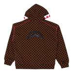Sprayground Felpa Bicolore con Zip E Cappuccio Marrone/Nero per Bambino SPY1362G MARRONE/NERO SPRAYGROUND 