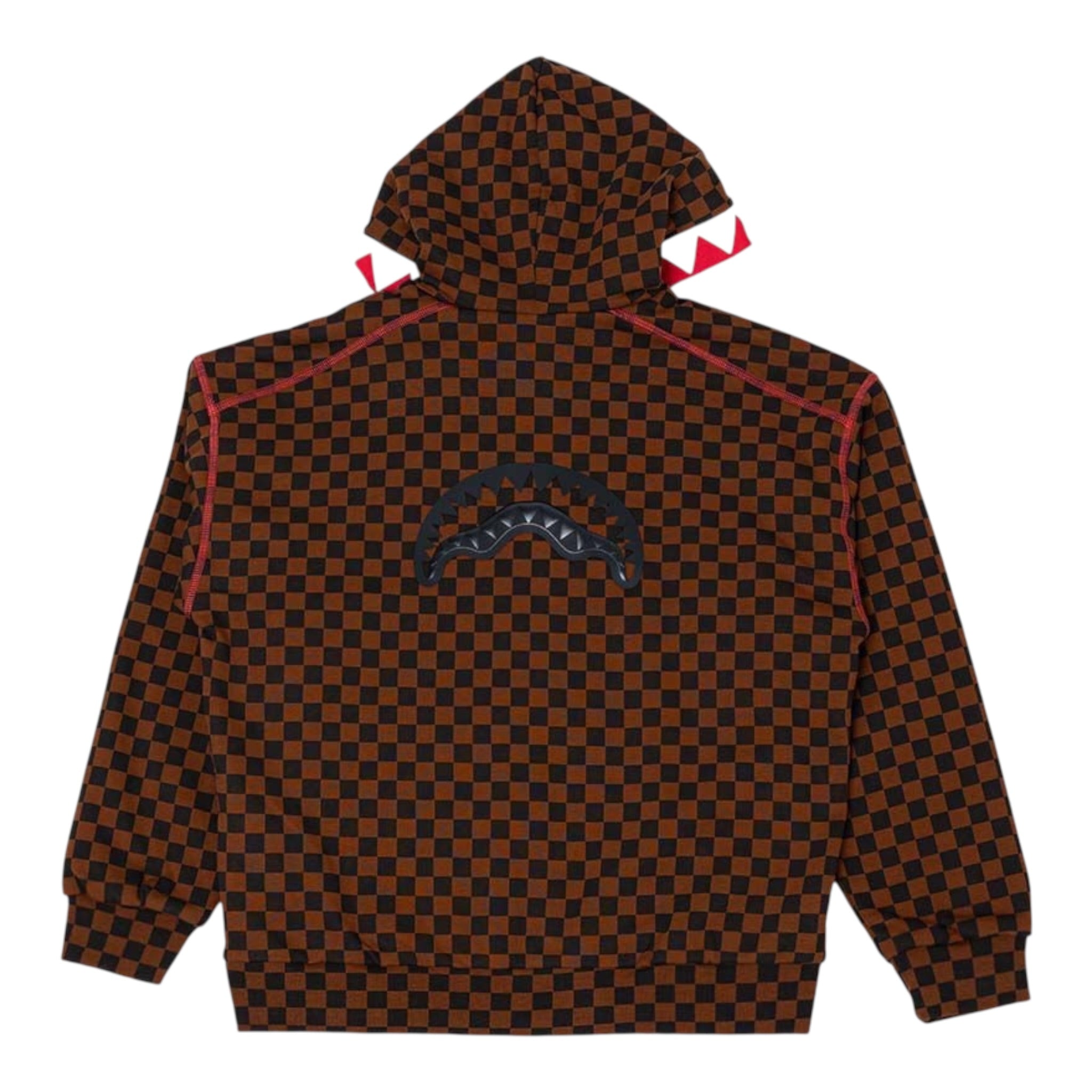 Sprayground Felpa Bicolore con Zip E Cappuccio Marrone/Nero per Bambino SPY1362G MARRONE/NERO SPRAYGROUND 
