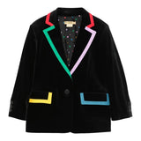 Stella Mccartney Giacca In Camoscio tinta unita Nero per Bambina TV2D54 NERO STELLA McCARTNEY 