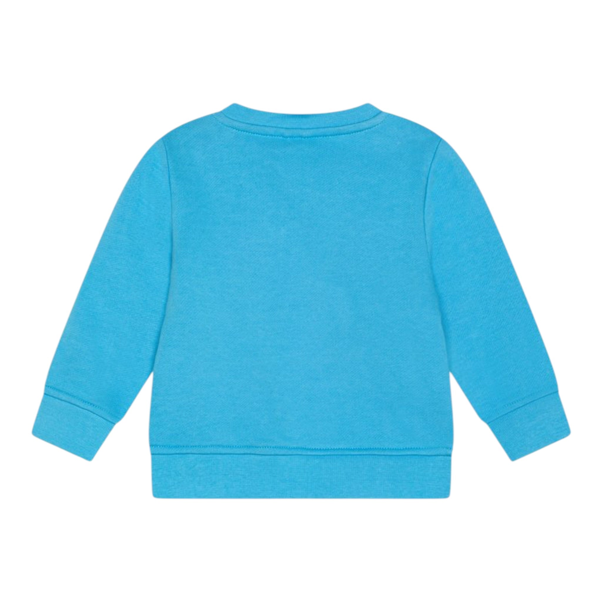 Stella Mccartney Felpa Chiusa Girocollo tinta unita con Stampa Azzurro per Neonato TV4600 AZZURRO STELLA McCARTNEY 