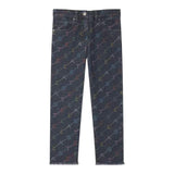 Stella Mccartney Jeans tinta unita Logato Blu per Bambina TV6D00 BLU STELLA McCARTNEY 