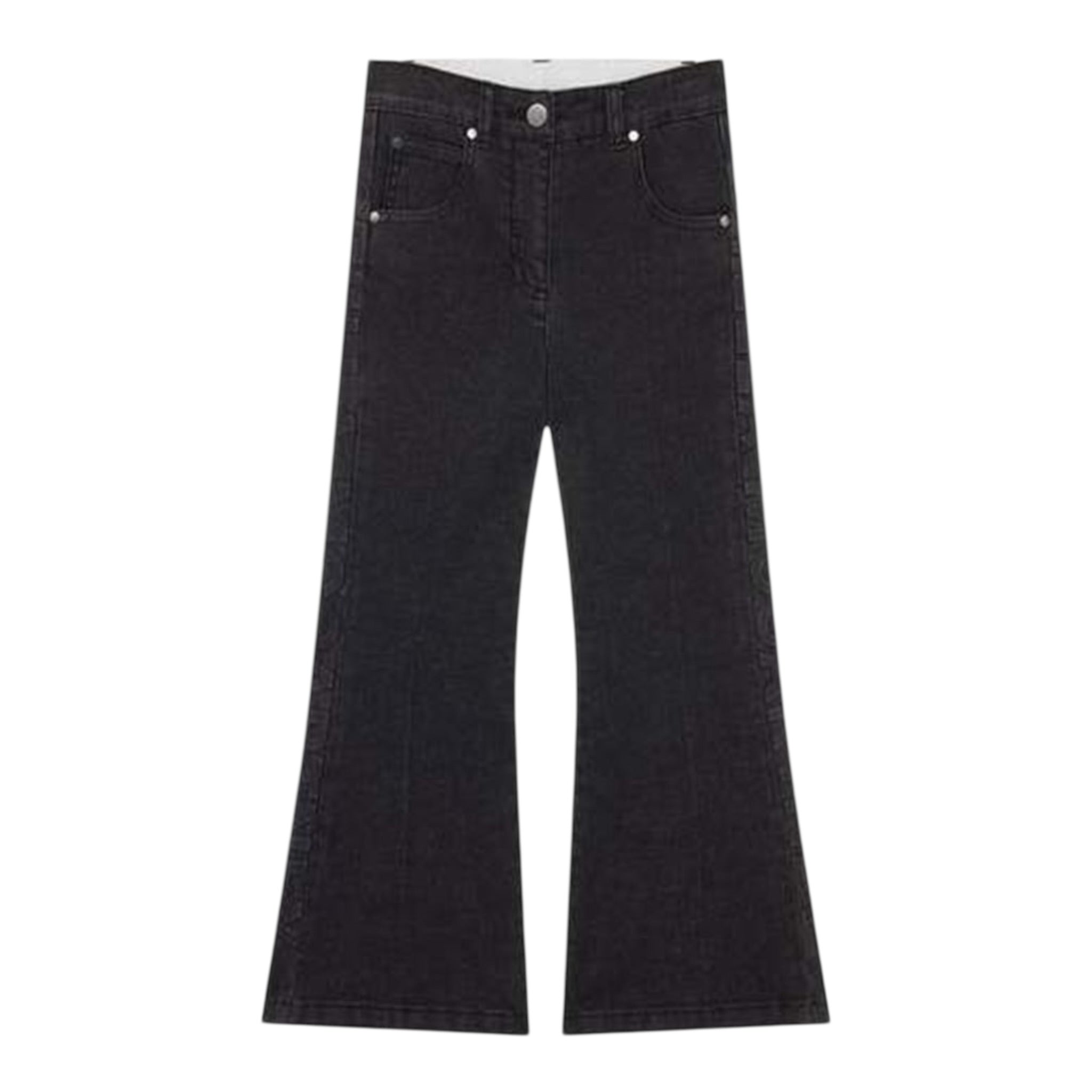 Stella Mccartney Jeans tinta unita Modello A Zampa Nero per Bambina TV6D40 NERO STELLA McCARTNEY 