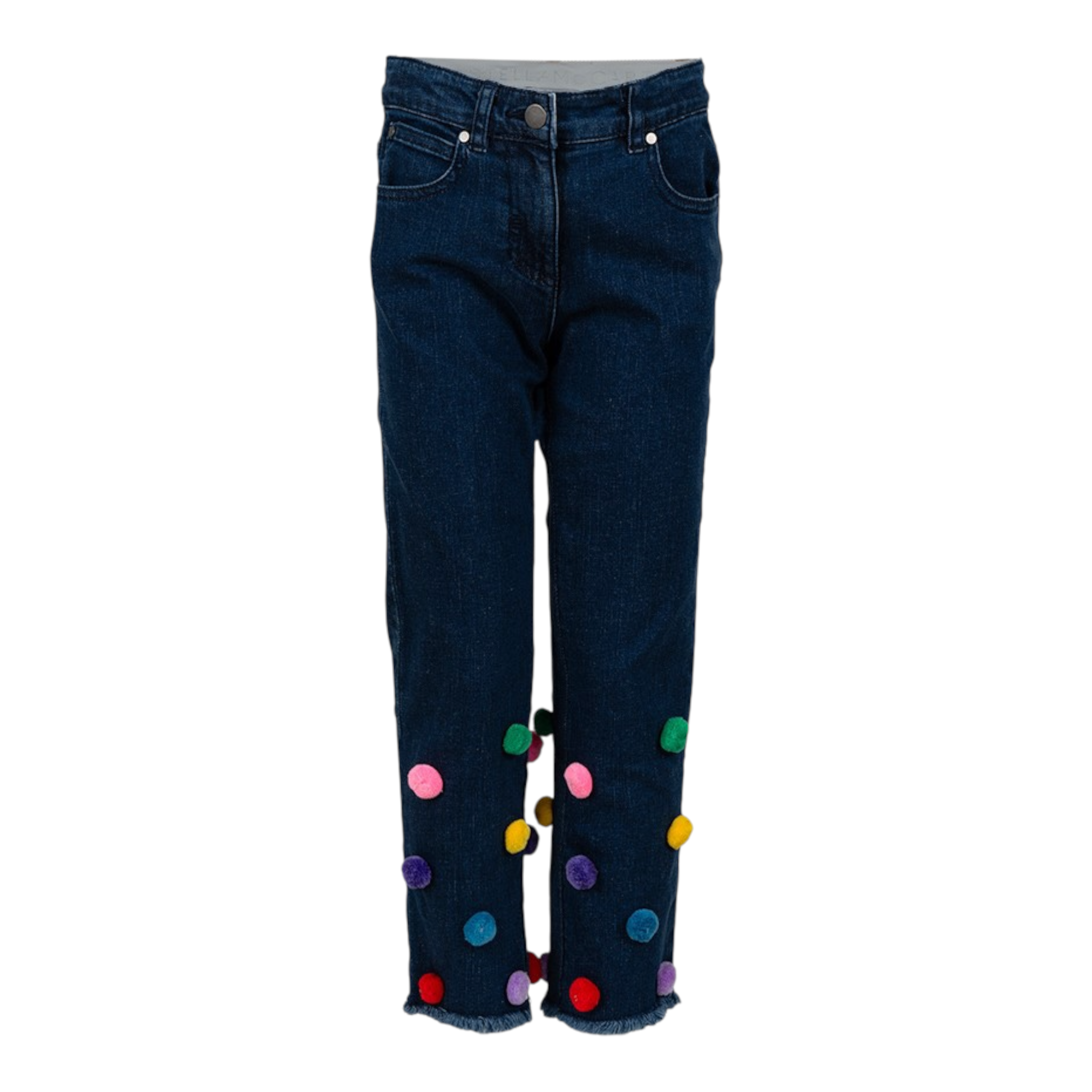 Stella Mccartney Jeans tinta unita con Applicazioni Blu per Bambina TV8E70 BLU STELLA McCARTNEY 