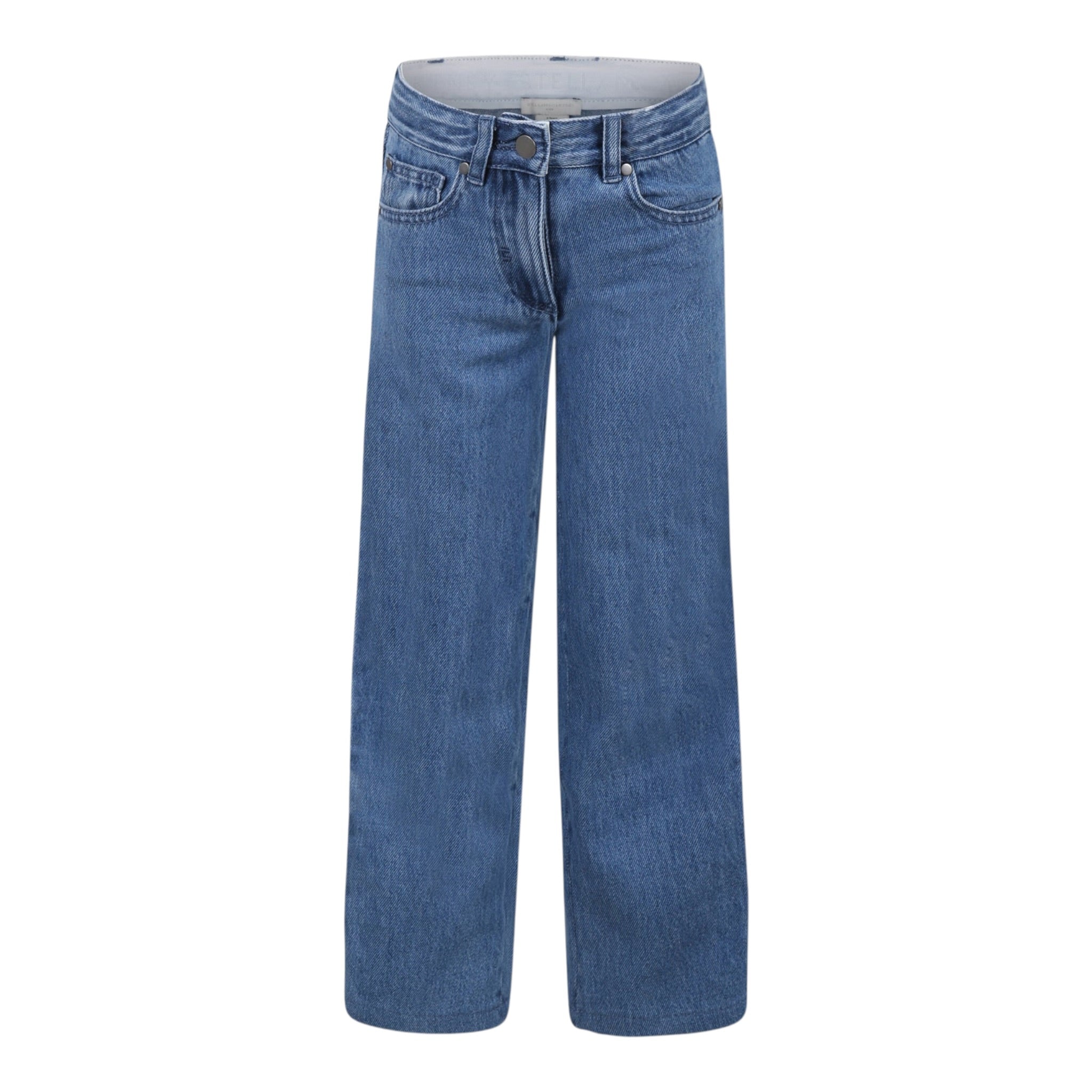 Stella Mccartney Jeans tinta unita con Stampa Azzurro per Bambina TW6E40 AZZURRO STELLA McCARTNEY 
