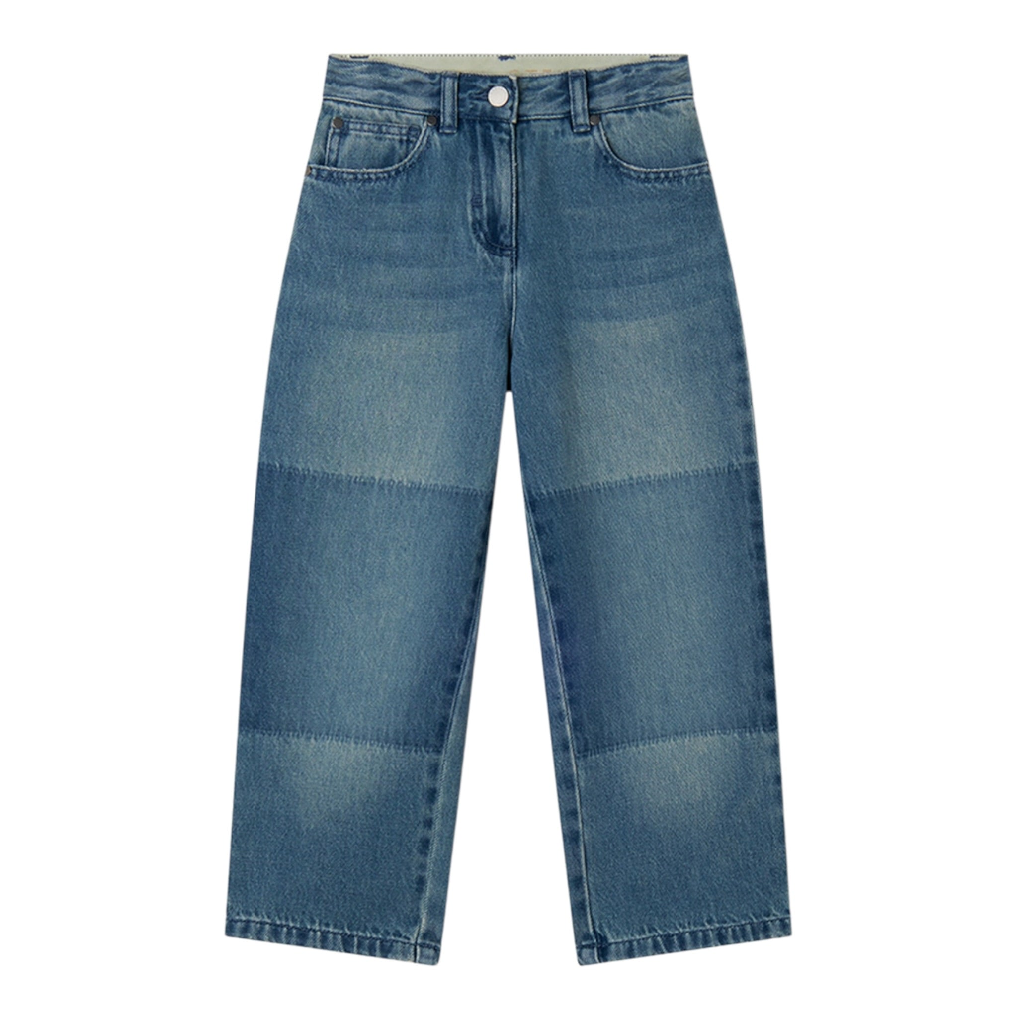 Stella Mccartney Jeans tinta unita con Girovita Regolabile Azzurro per Bambina TW6E70 AZZURRO STELLA McCARTNEY 