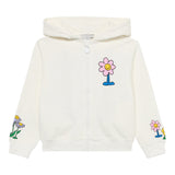 Stella Mccartney Felpa con Zip E Cappuccio tinta unita Panna per Bambina TX4A40 PANNA STELLA McCARTNEY 