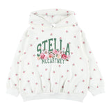 Stella Mccartney Felpa Chiusa con Cappuccio tinta unita con Stampe Panna per Bambina TX4C60 PANNA STELLA McCARTNEY 