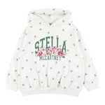 Stella Mccartney Felpa Chiusa con Cappuccio tinta unita con Stampe Panna per Bambina TX4C60X PANNA STELLA McCARTNEY 