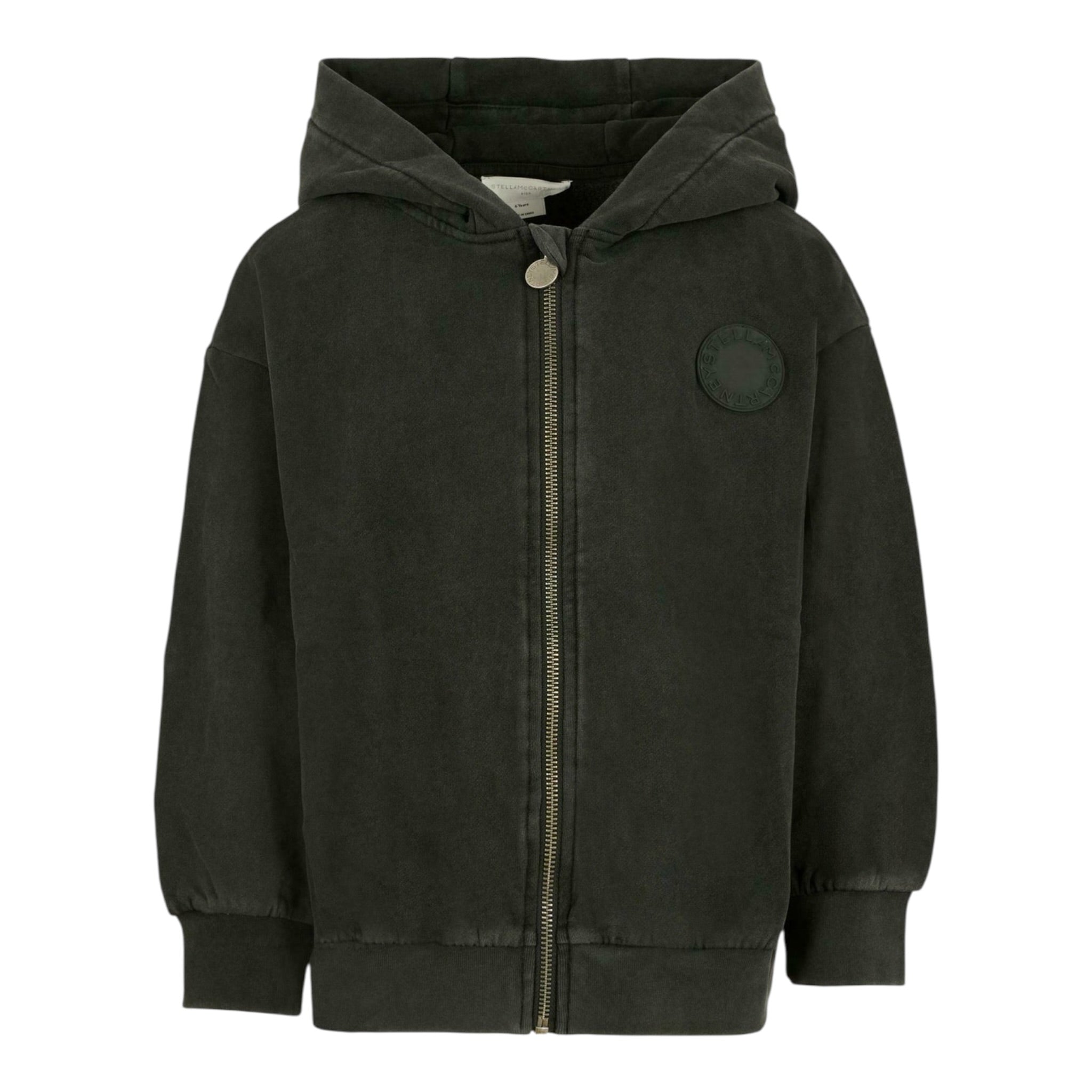 Stella Mccartney Felpa con Zip E Cappuccio tinta unita Nero per Bambino TX4R60 NERO STELLA McCARTNEY 