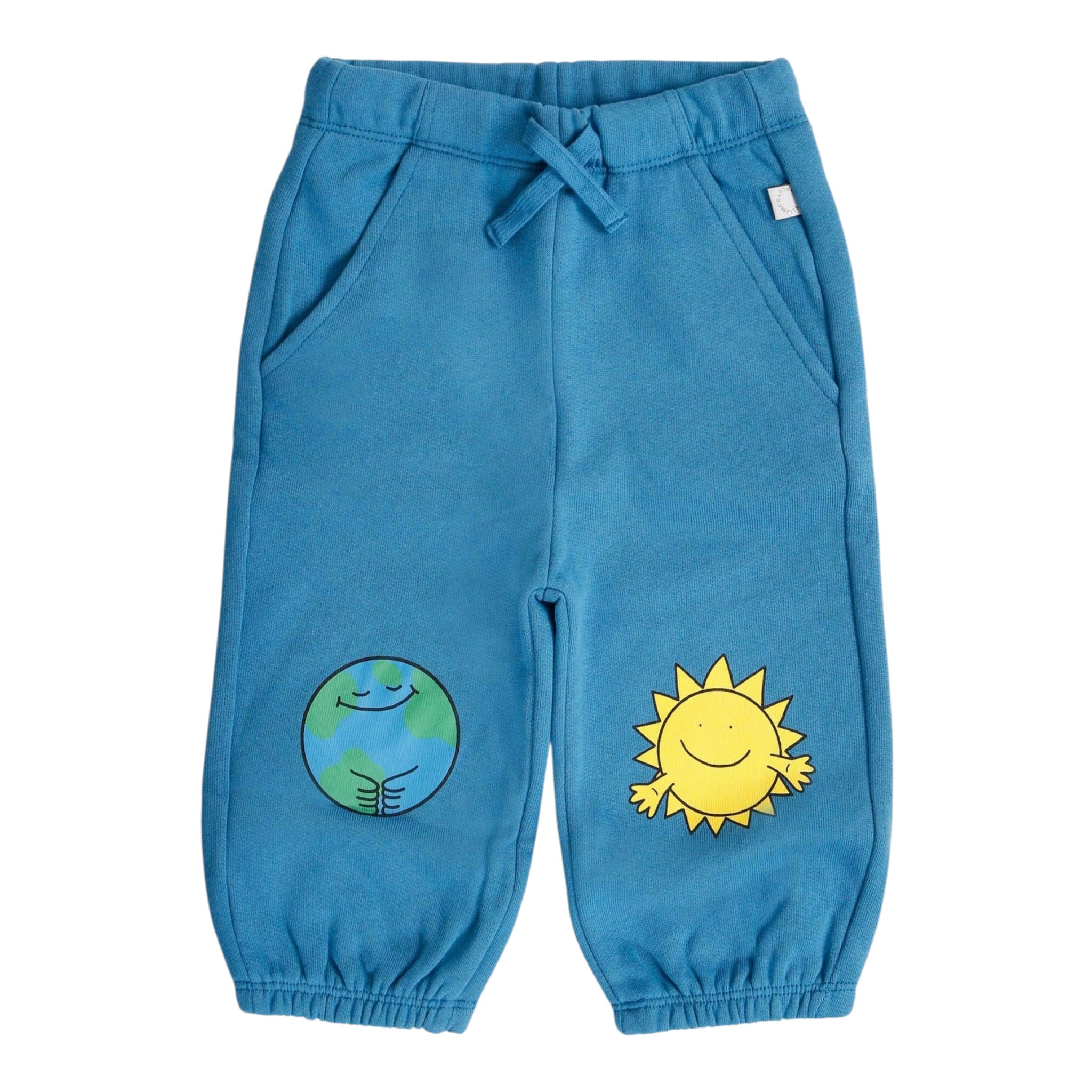 Stella Mccartney Pantalone Tuta tinta unita con Stampe Blu per Bambino TX6530J BLU STELLA McCARTNEY 