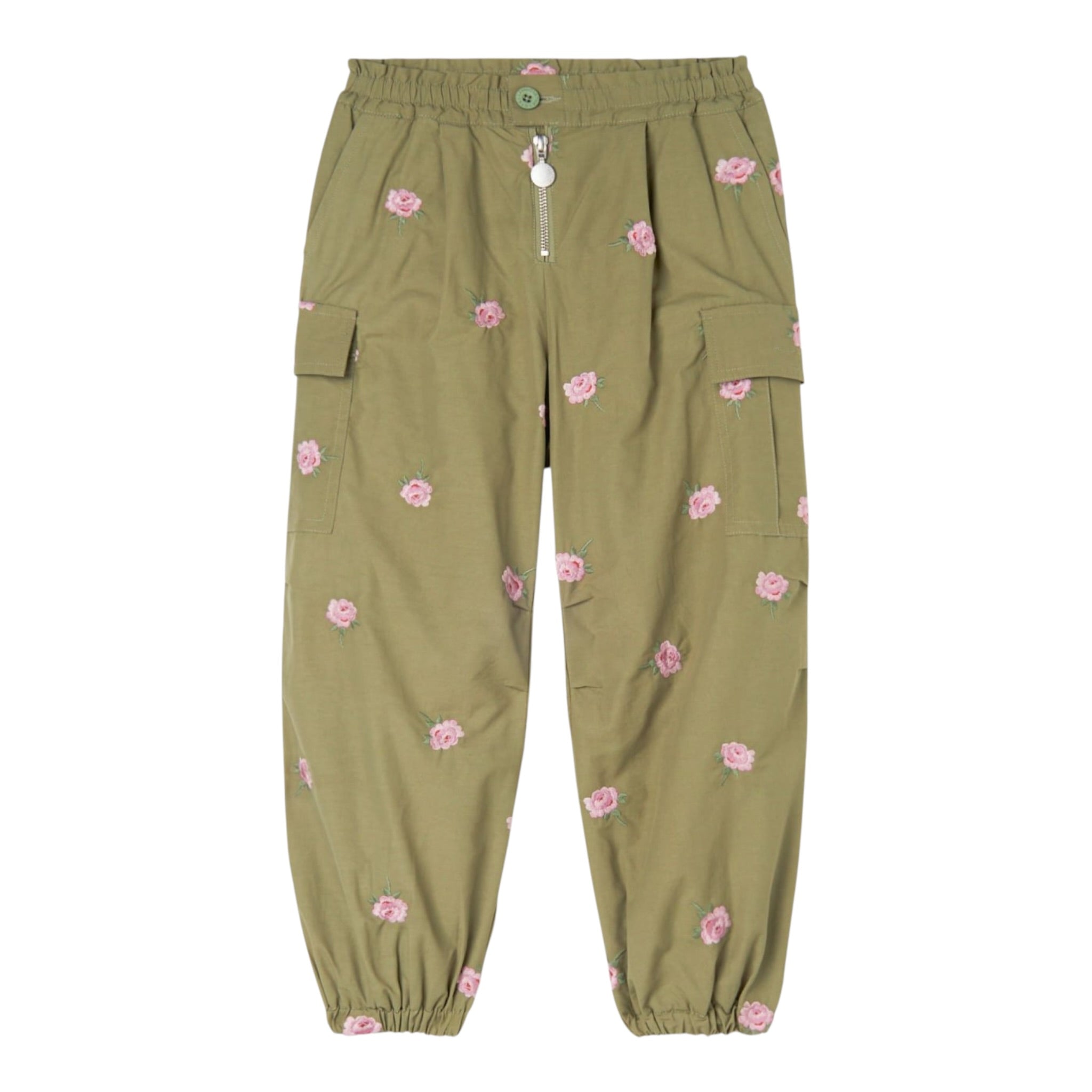 Stella Mccartney Pantalone tinta unita con Stampa Verde per Bambina TX6D26 VERDE STELLA McCARTNEY 