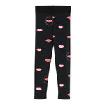 Stella Mccartney Leggins tinta unita con Stampe Nero per Bambina TX6E50 NERO STELLA McCARTNEY 
