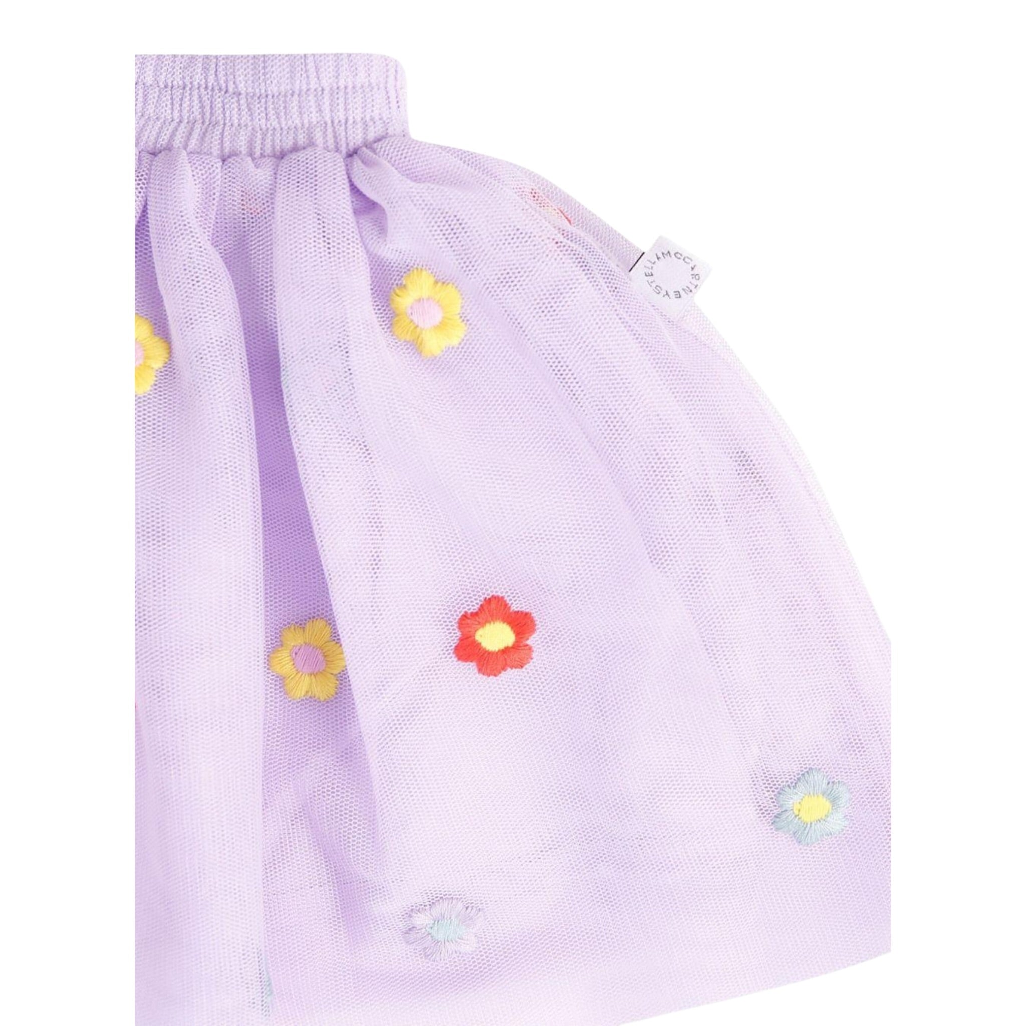 Stella Mccartney Gonna tinta unita In Tulle E Ricami Lilla per Neonata TX7001 LILLA STELLA McCARTNEY 