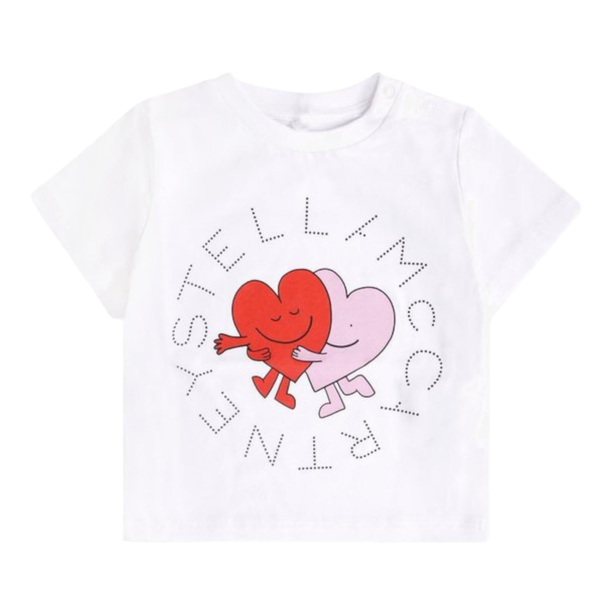 Stella Mccartney T-Shirt Girocollo tinta unita con Stampa Bianco per Bambina TX8001J BIANCO STELLA McCARTNEY 