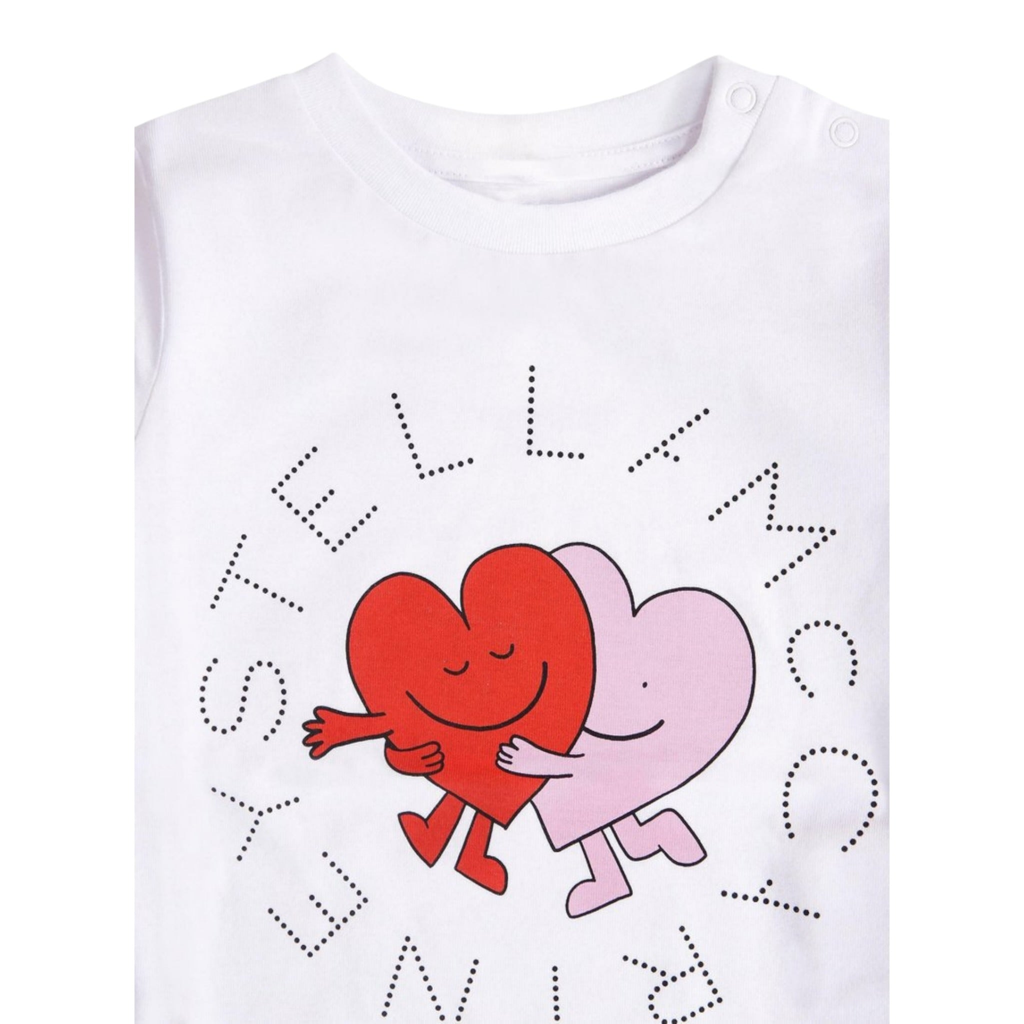 Stella Mccartney T-Shirt Girocollo tinta unita con Stampa Bianco per Bambina TX8001J BIANCO STELLA McCARTNEY 