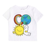 Stella Mccartney T-Shirt Girocollo tinta unita con Stampa Bianco per Neonato TX8521N BIANCO STELLA McCARTNEY 