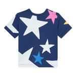 Stella Mccartney T-Shirt Girocollo tinta unita con Stampa Stelle Blu per Neonata TX8B41N BLU STELLA McCARTNEY 