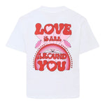 Stella Mccartney T-Shirt Girocollo tinta unita con Stampe Bianco per Bambina TX8C11 BIANCO STELLA McCARTNEY 