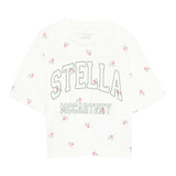 Stella Mccartney T-Shirt Girocollo tinta unita con Stampe Bianco per Bambina TX8C61XX BIANCO STELLA McCARTNEY 