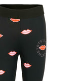 Stella Mccartney Leggins tinta unita con Stampe Nero per Bambina TX6E50 NERO STELLA McCARTNEY 