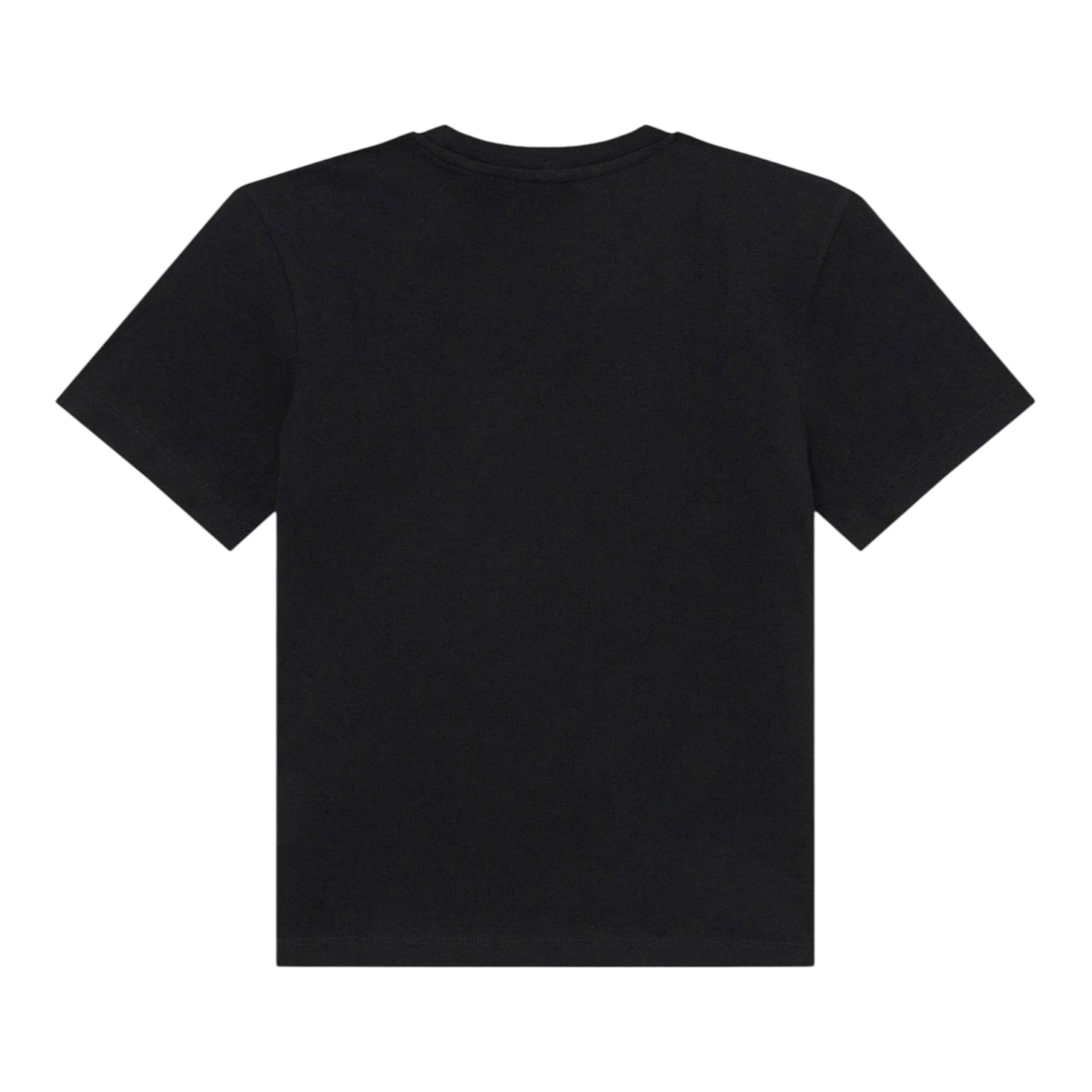 Stella Mccartney T-Shirt Girocollo tinta unita con Logo Nero per Bambino TX8S01 NERO STELLA McCARTNEY 