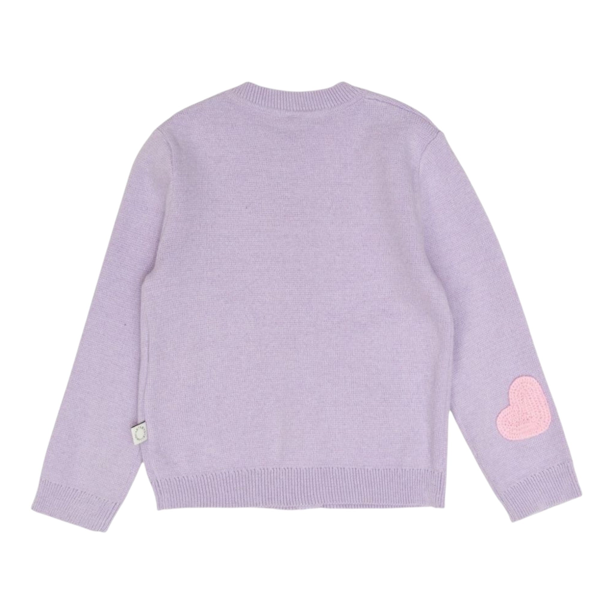 Stella Mccartney Cardigan tinta unita con Ricami Lilla per Neonata TX9000 LILLA STELLA McCARTNEY 