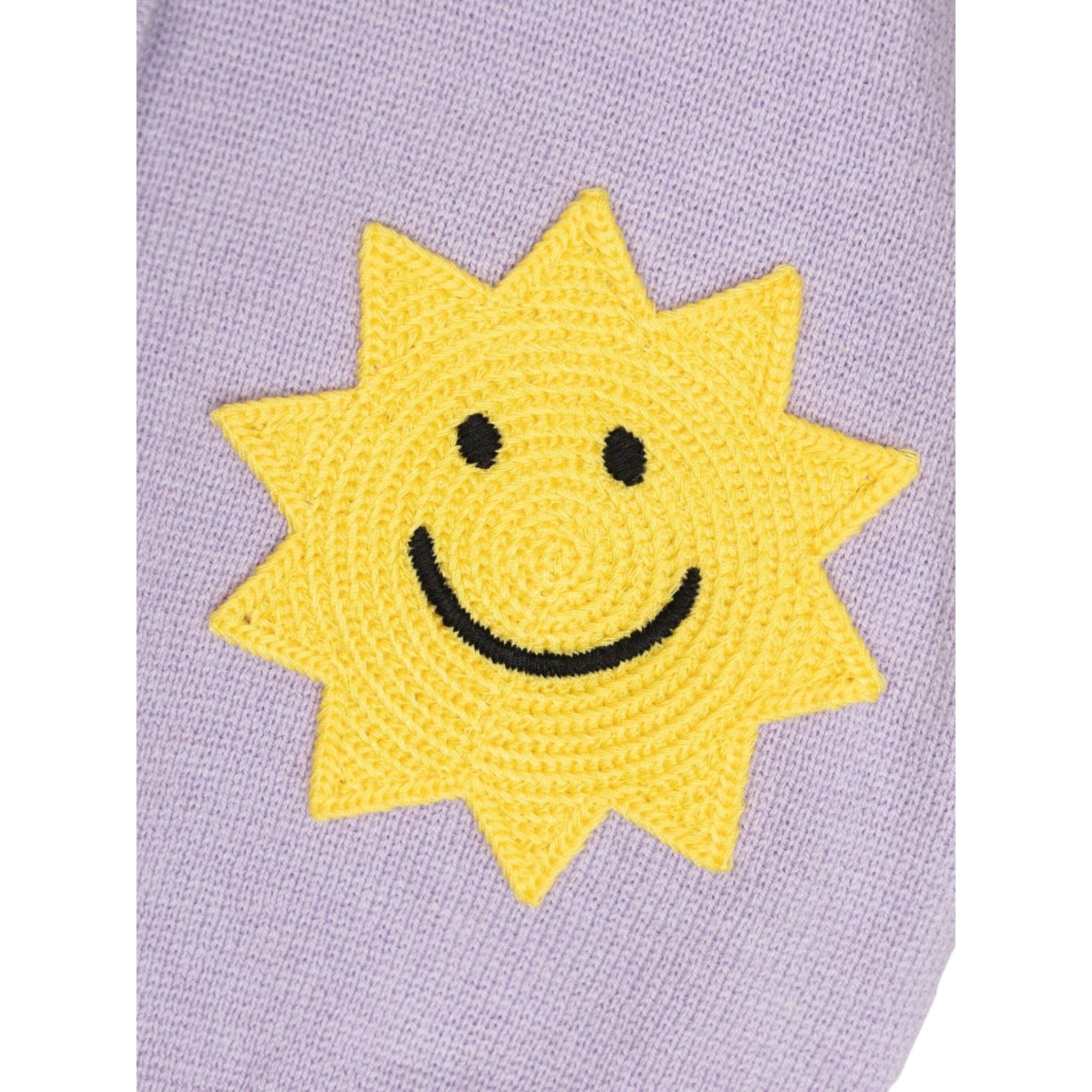Stella Mccartney Cardigan tinta unita con Ricami Lilla per Neonata TX9000 LILLA STELLA McCARTNEY 