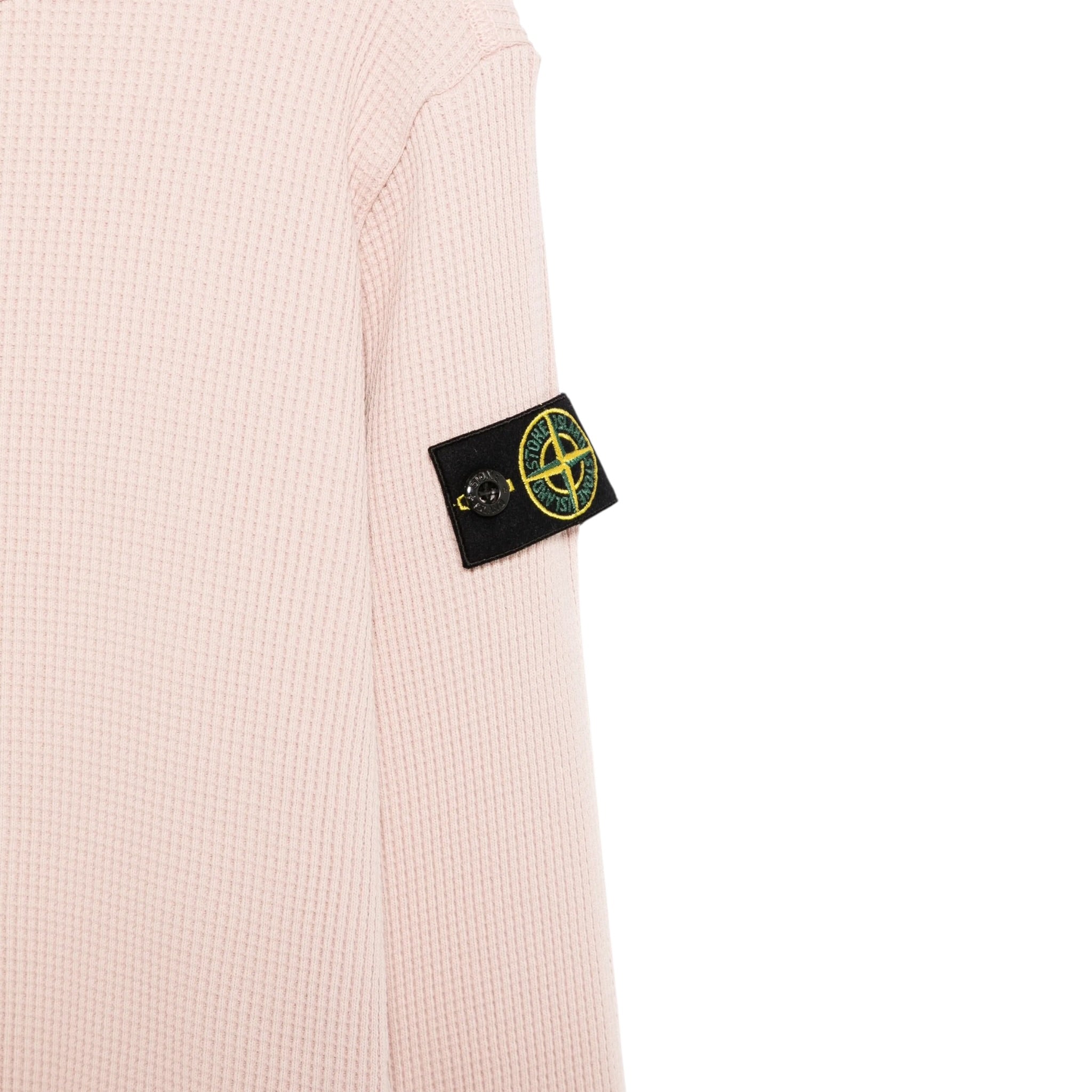 Stone Island Maglia Girocollo tinta unita con Logo Rosa per Bambina 6100006 ROSA STONE ISLAND 