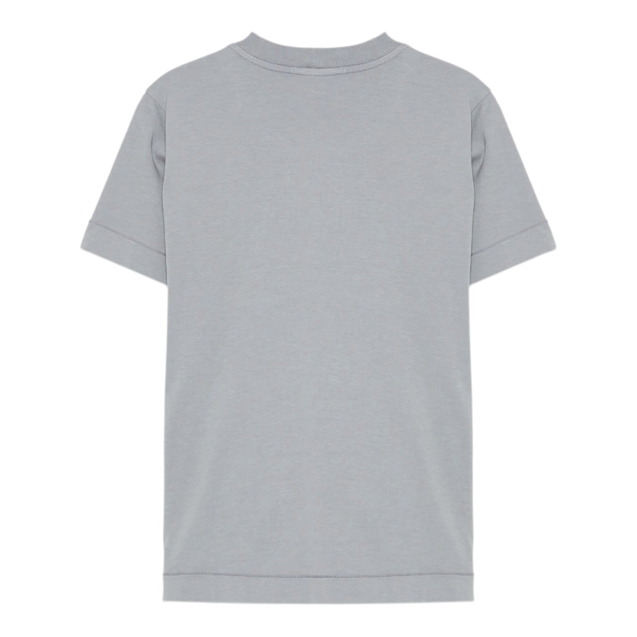 Stone Island T-Shirt tinta unita con Logo Grigio per Bambino K2S162100006 GRIGIO STONE ISLAND 