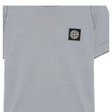 Stone Island T-Shirt tinta unita con Logo Grigio per Bambino K2S162100006 GRIGIO STONE ISLAND 