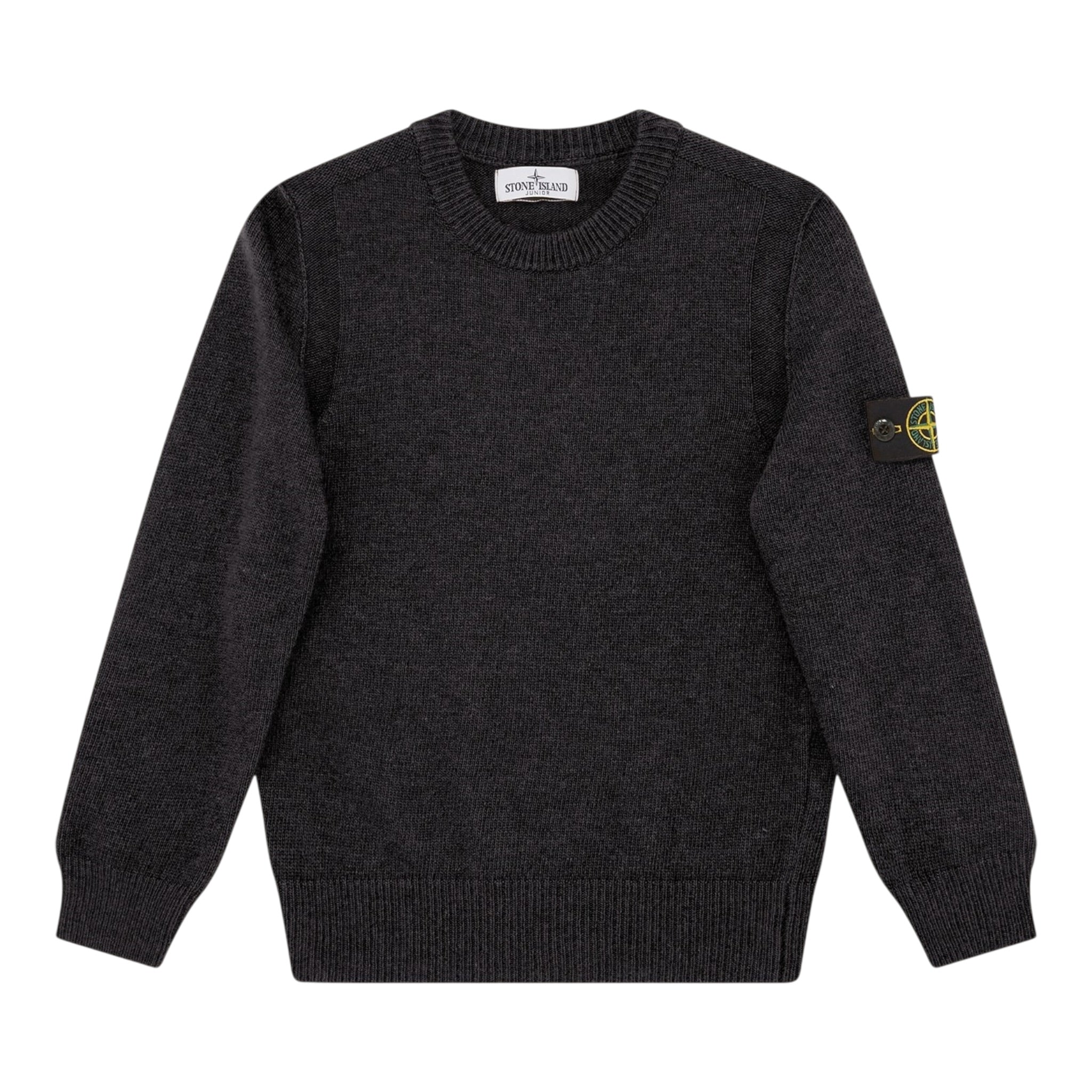 Stone Island Maglia tinta unita Girocollo Nero per Bambino K2S165100007 NERO STONE ISLAND 