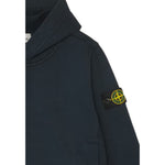 Stone Island Felpa tinta unita con Cappuccio Blu per Bambino K2S166100004 BLU STONE ISLAND 