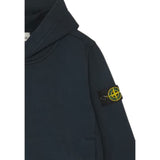 Stone Island Felpa tinta unita con Cappuccio Blu per Bambino K2S166100004 BLU STONE ISLAND 