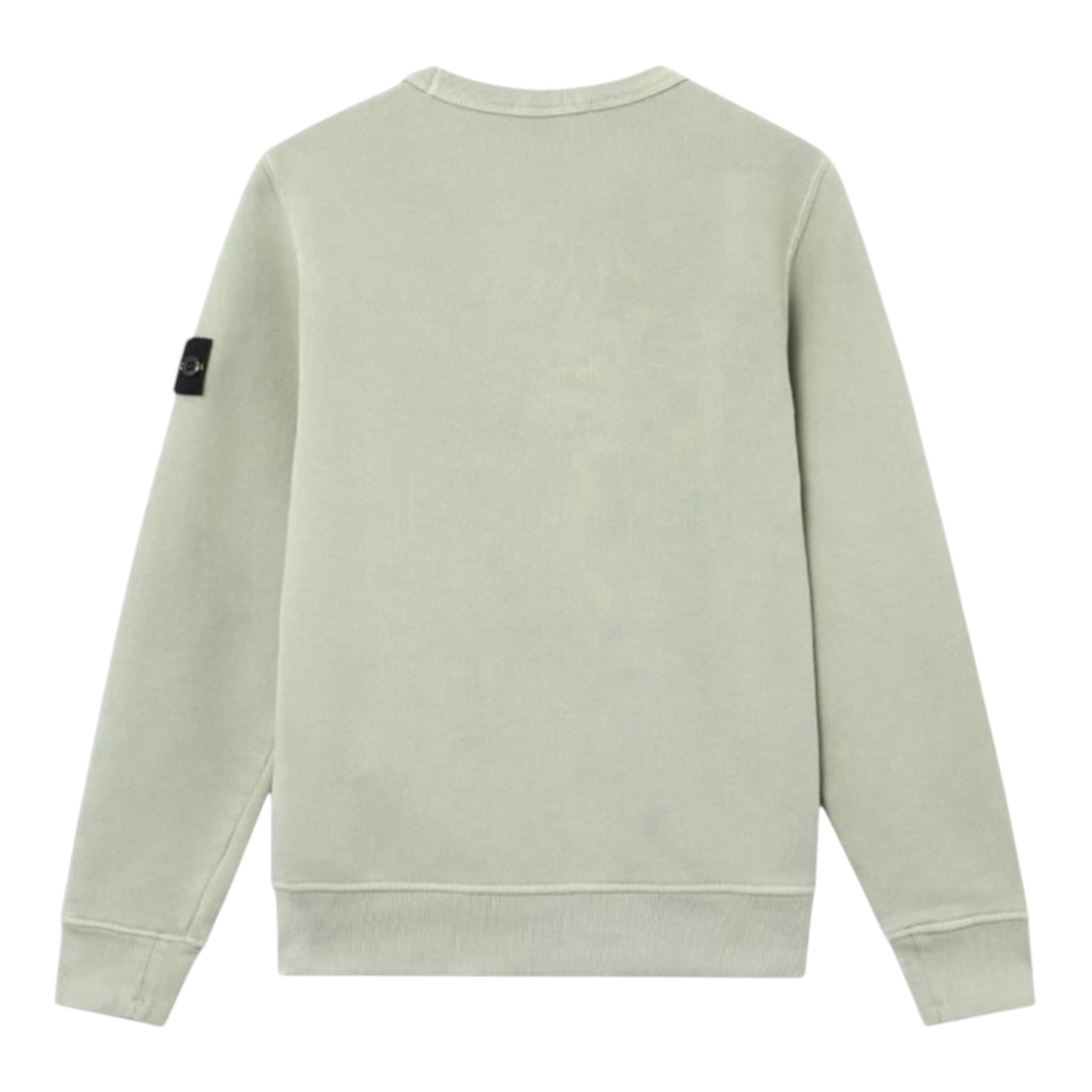 Stone Island Felpa Girocollo tinta unita con Logo Verde per Bambino K2S166100019 VERDE STONE ISLAND 