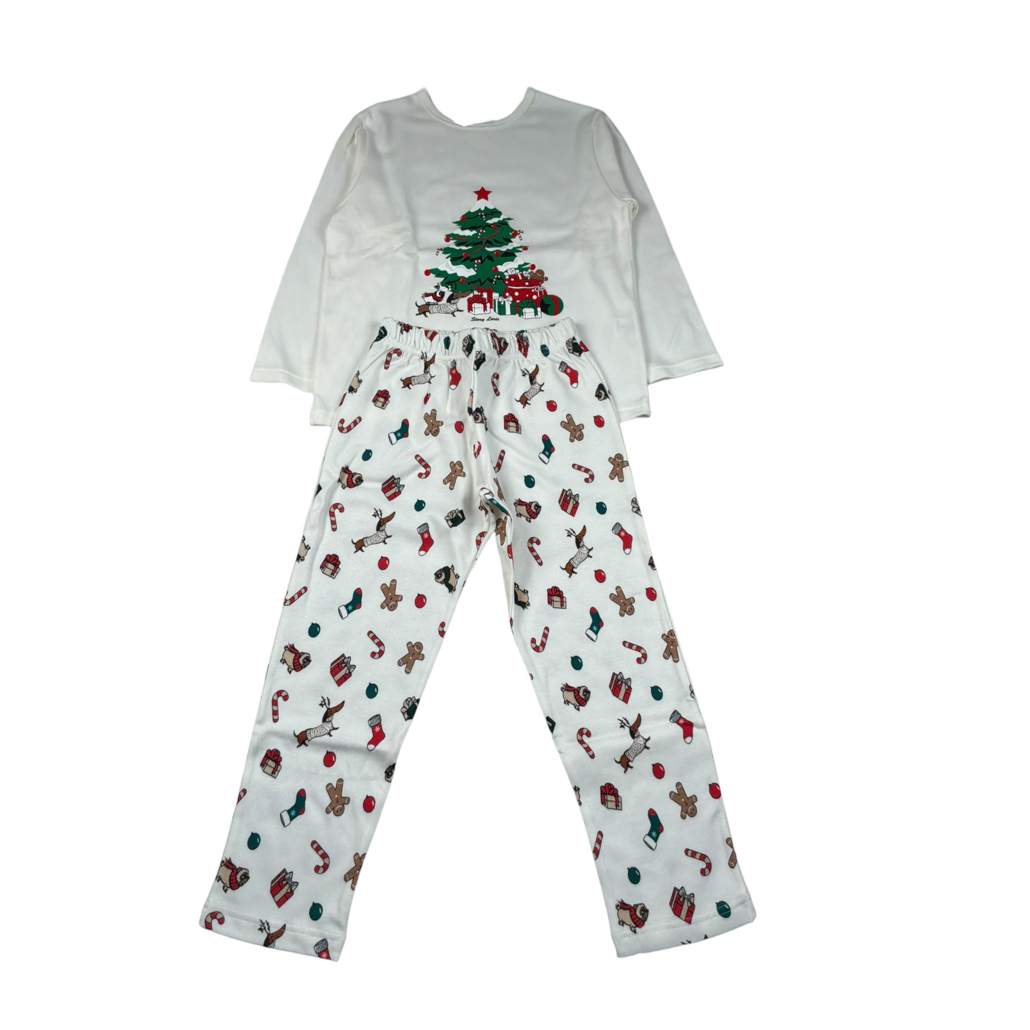 Story Loris Pigiama 2 Pezzi Shirt-Pantalone Bianco per Bambino 26492 BIANCO STORY LORIS 