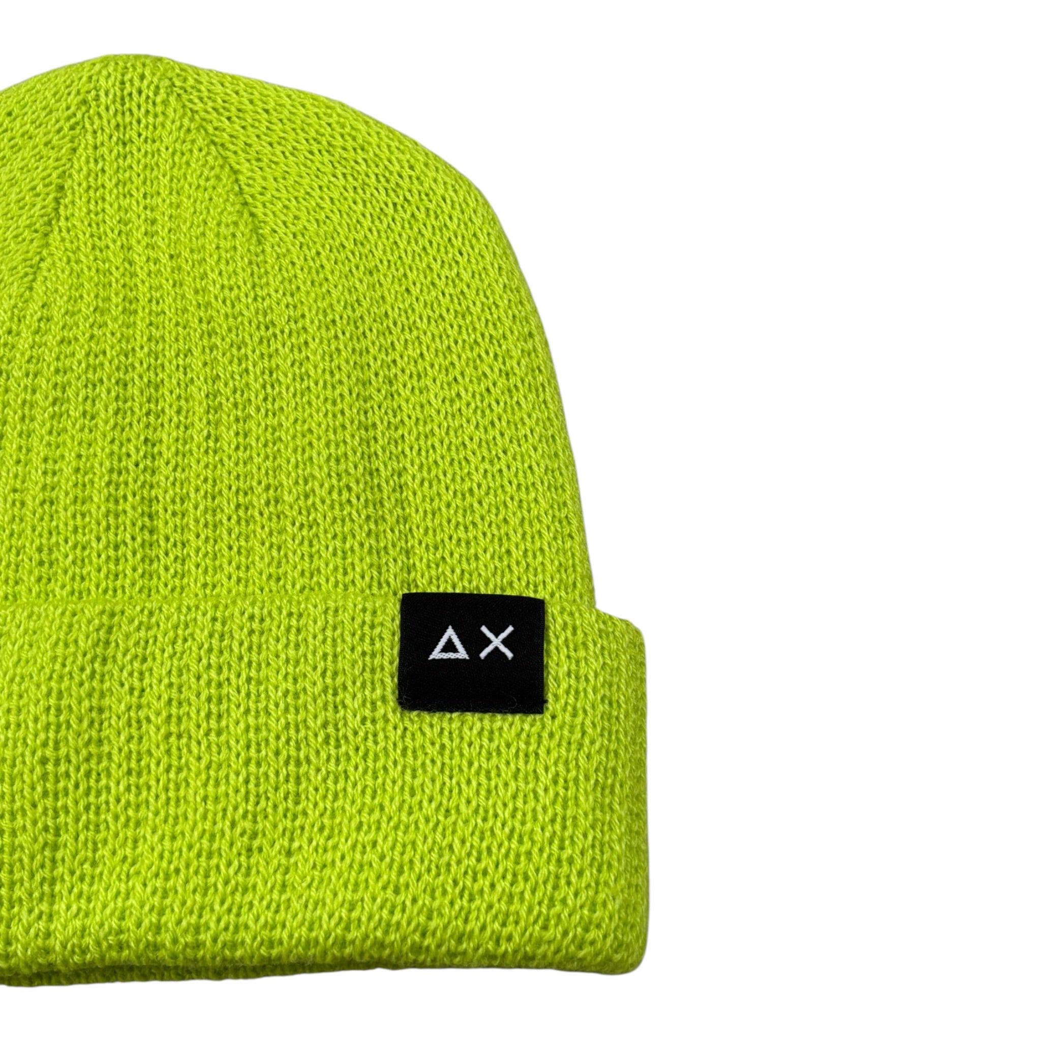 Sun68 Cappello tinta unita con Logo Verde Fluo per Bambino C44303 VERDE FLUO SUN68 