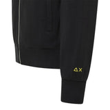 Sun68 Felpa Xon Zip E Cappuccio tinta unita Nero per Bambino F45323 NERO SUN68 
