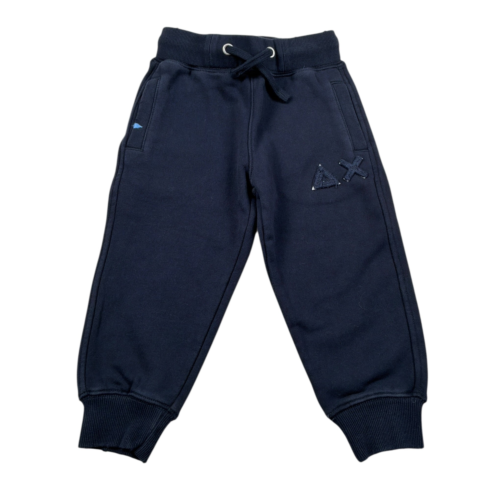 Sun68 Pantalone Tuta Tinta Uita con Logo Blu per Bambino F45352 BLU SUN68 