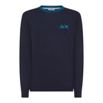 Sun68 Maglia tinta unita con Logo Blu per Bambino K41312 BLU SUN68 