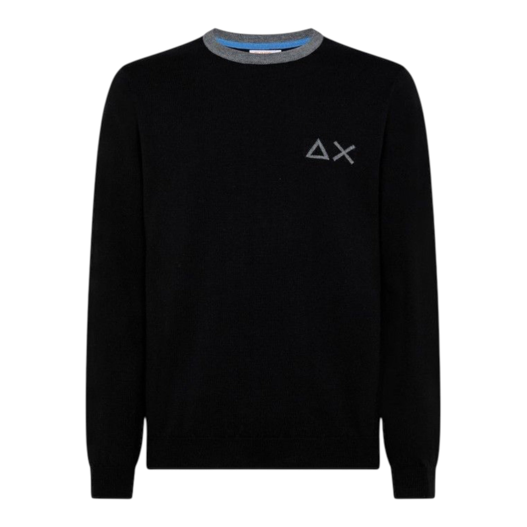 Sun68 Maglia tinta unita con Logo Nero per Bambino K41312 NERO SUN68 